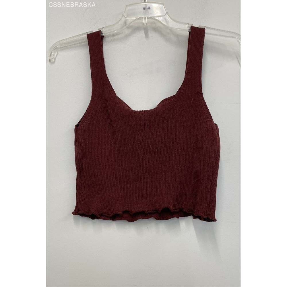 Very J Brown Ribbed Knit Tank - Size M‎ - Picture 6 of 8